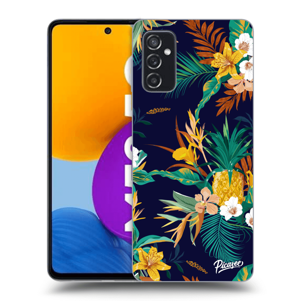 Picasee átlátszó szilikon tok az alábbi mobiltelefonokra Samsung Galaxy M52 5G - Pineapple Color