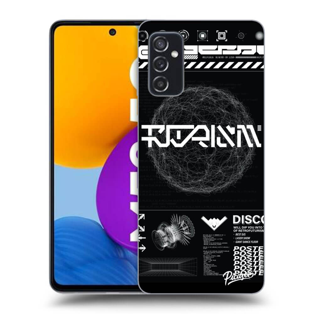 Picasee átlátszó szilikon tok az alábbi mobiltelefonokra Samsung Galaxy M52 5G - BLACK DISCO