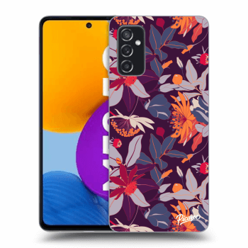 Szilikon tok erre a típusra Samsung Galaxy M52 5G - Purple Leaf