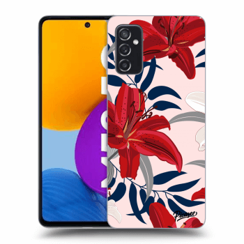 Szilikon tok erre a típusra Samsung Galaxy M52 5G - Red Lily