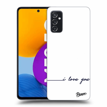 Picasee átlátszó szilikon tok az alábbi mobiltelefonokra Samsung Galaxy M52 5G - I love you