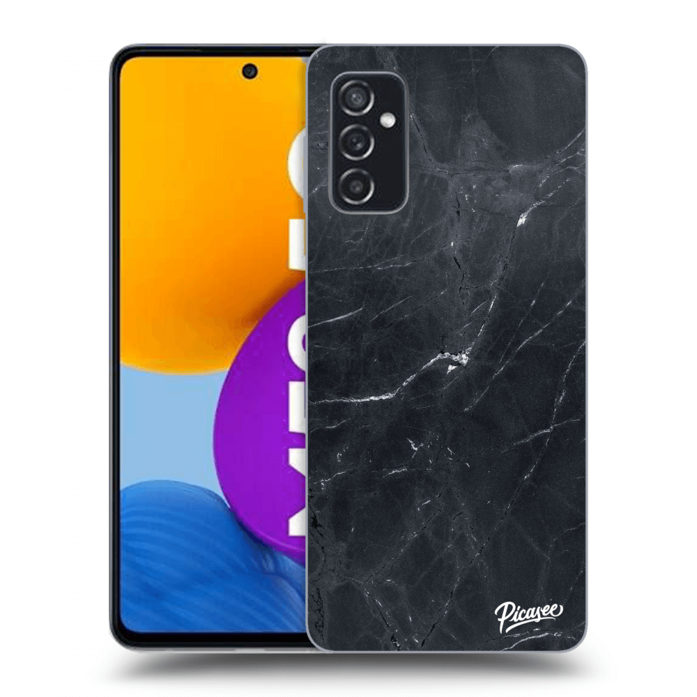 Picasee átlátszó szilikon tok az alábbi mobiltelefonokra Samsung Galaxy M52 5G - Black marble