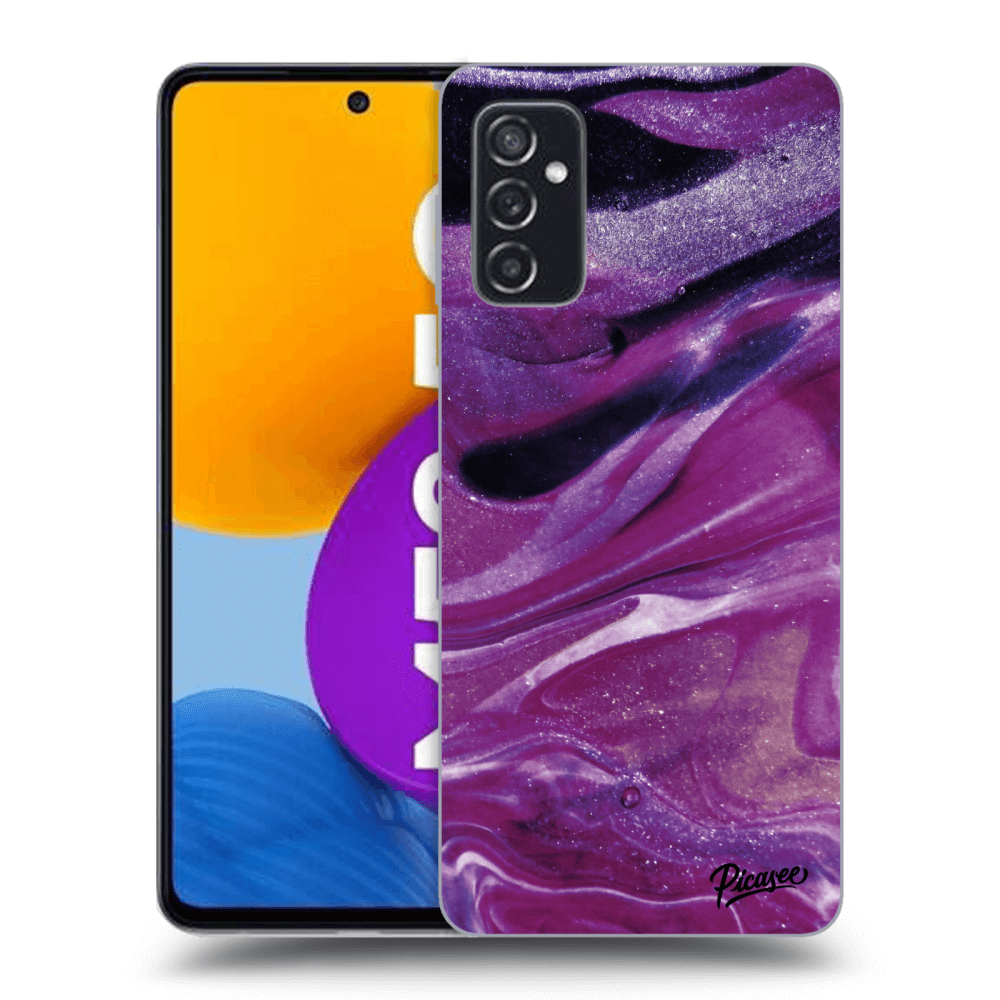 Picasee ULTIMATE CASE Samsung Galaxy M52 5G - készülékre - Purple glitter