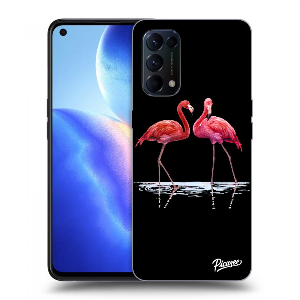 Picasee ULTIMATE CASE OPPO Reno 5 5G - készülékre - Flamingos couple