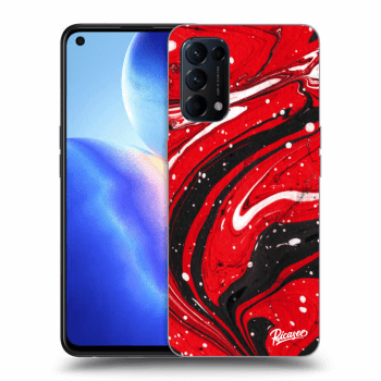 Szilikon tok erre a típusra OPPO Reno 5 5G - Red black