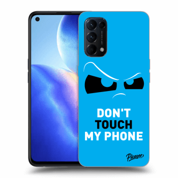 Szilikon tok erre a típusra OPPO Reno 5 5G - Cloudy Eye - Blue