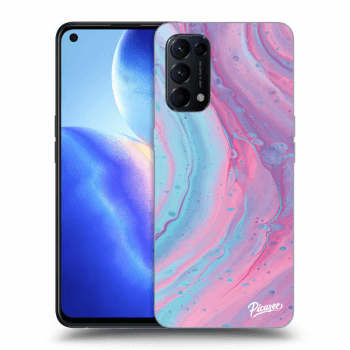 Szilikon tok erre a típusra OPPO Reno 5 5G - Pink liquid