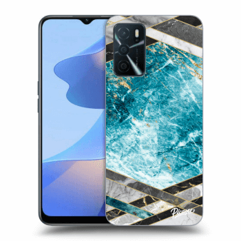 Szilikon tok erre a típusra OPPO A16 - Blue geometry