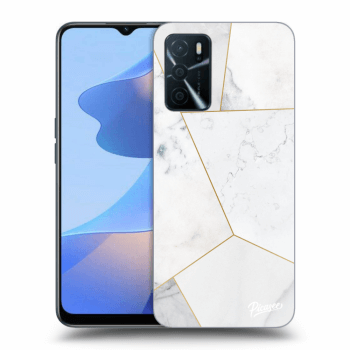 Szilikon tok erre a típusra OPPO A16 - White tile