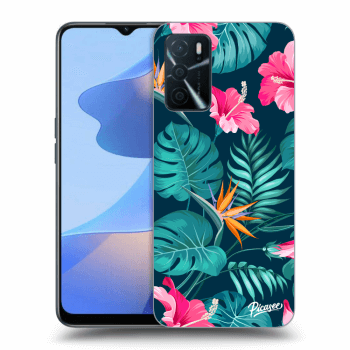 Szilikon tok erre a típusra OPPO A16 - Pink Monstera