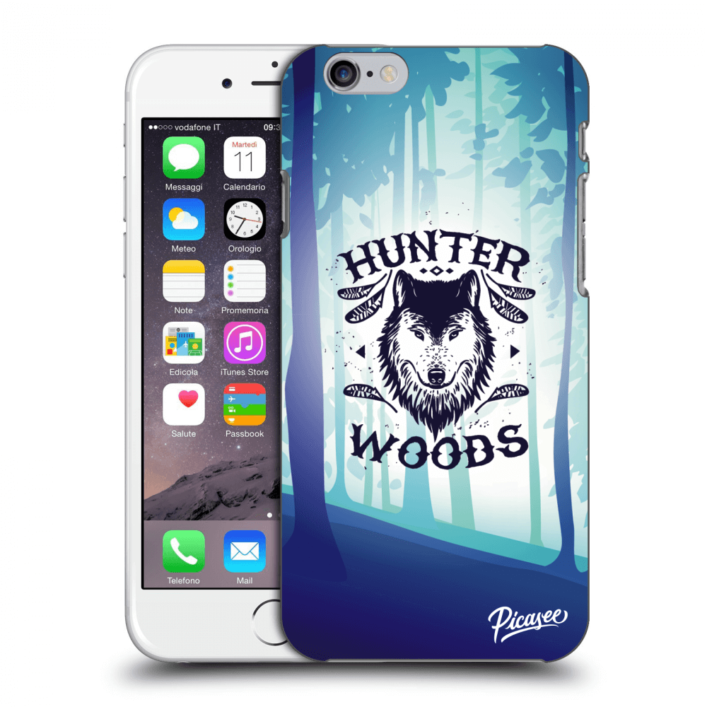 Picasee átlátszó szilikon tok az alábbi mobiltelefonokra Apple iPhone 6/6S - Wolf 2