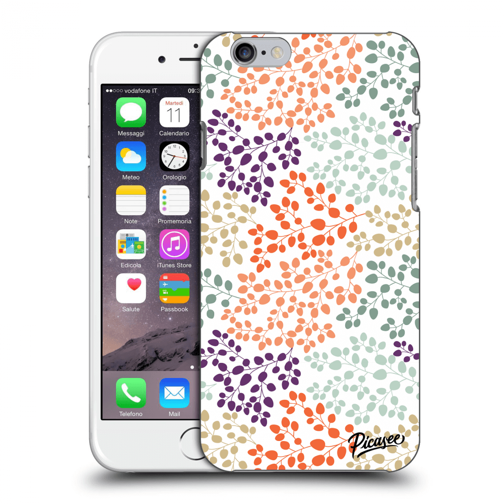 Picasee átlátszó szilikon tok az alábbi mobiltelefonokra Apple iPhone 6/6S - Leaves 2