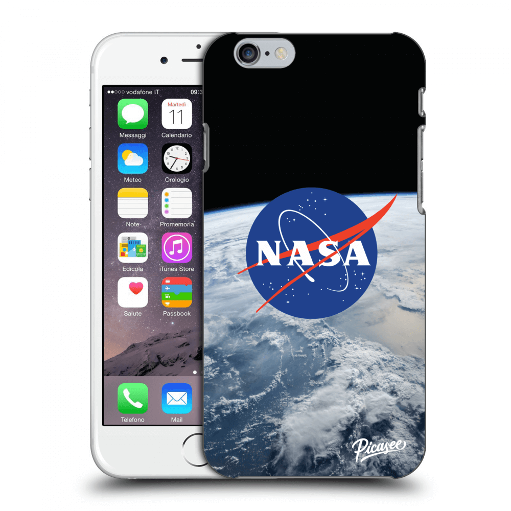 Picasee átlátszó szilikon tok az alábbi mobiltelefonokra Apple iPhone 6/6S - Nasa Earth