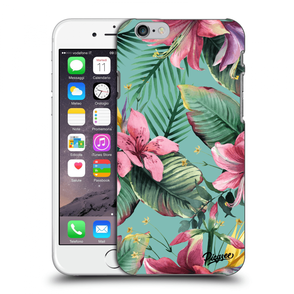 Picasee fekete szilikon tok az alábbi mobiltelefonokra Apple iPhone 6/6S - Hawaii