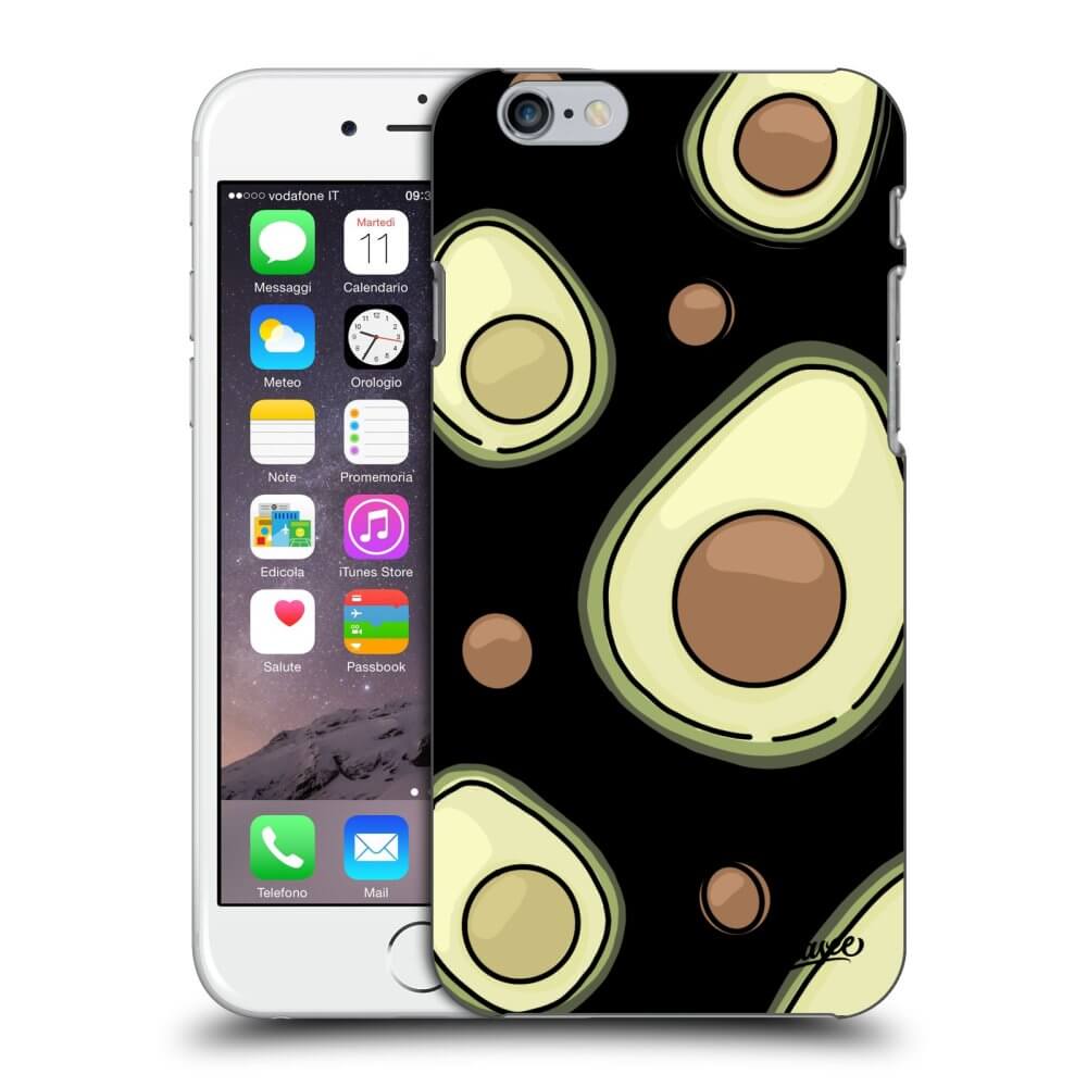 Picasee fekete szilikon tok az alábbi mobiltelefonokra Apple iPhone 6/6S - Avocado