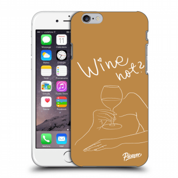 Picasee műanyag átlátszó tok az alábbi mobiltelefonokra Apple iPhone 6/6S - Wine not
