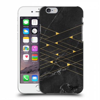 Picasee átlátszó szilikon tok az alábbi mobiltelefonokra Apple iPhone 6/6S - Gold Minimal