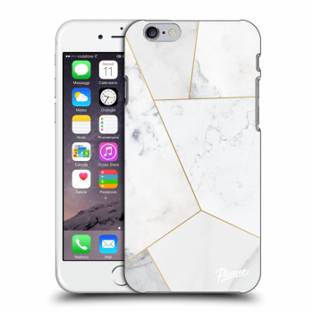 Szilikon tok erre a típusra Apple iPhone 6/6S - White tile