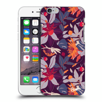 Szilikon tok erre a típusra Apple iPhone 6/6S - Purple Leaf