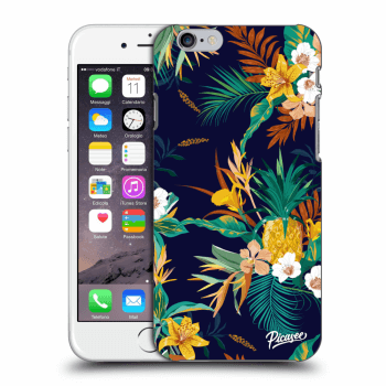 Picasee fekete szilikon tok az alábbi mobiltelefonokra Apple iPhone 6/6S - Pineapple Color