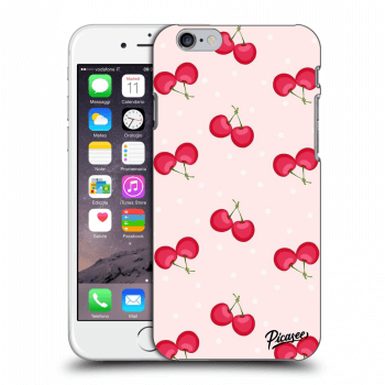 Picasee fekete szilikon tok az alábbi mobiltelefonokra Apple iPhone 6/6S - Cherries