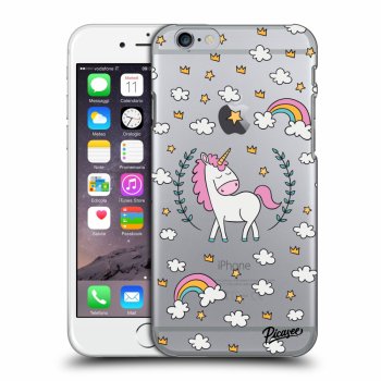 Picasee műanyag átlátszó tok az alábbi mobiltelefonokra Apple iPhone 6/6S - Unicorn star heaven