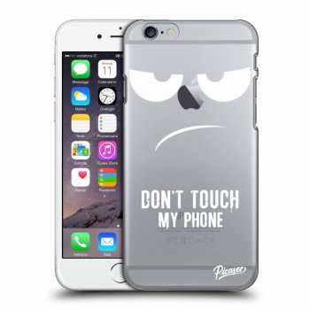 Picasee átlátszó szilikon tok az alábbi mobiltelefonokra Apple iPhone 6/6S - Don't Touch My Phone