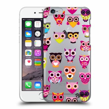Picasee átlátszó szilikon tok az alábbi mobiltelefonokra Apple iPhone 6/6S - Owls