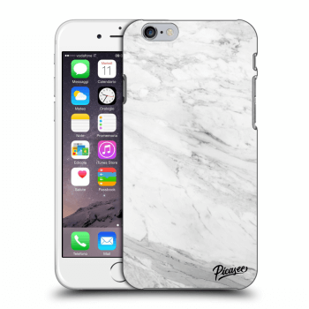 Picasee átlátszó szilikon tok az alábbi mobiltelefonokra Apple iPhone 6/6S - White marble