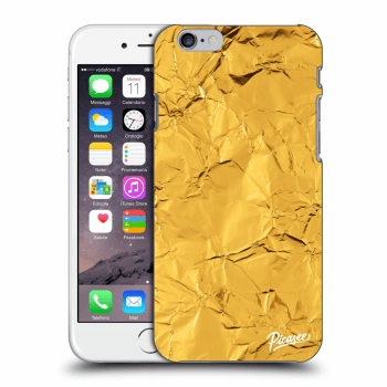 Picasee műanyag átlátszó tok az alábbi mobiltelefonokra Apple iPhone 6/6S - Gold