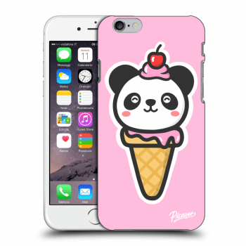 Picasee fekete szilikon tok az alábbi mobiltelefonokra Apple iPhone 6/6S - Ice Cream Panda