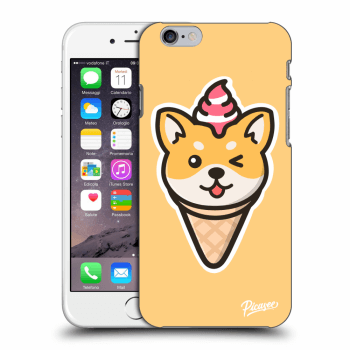 Picasee átlátszó szilikon tok az alábbi mobiltelefonokra Apple iPhone 6/6S - Ice Cream Shiba