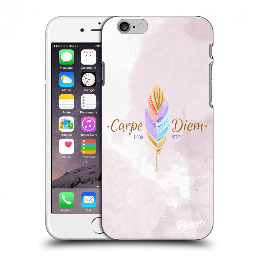 Picasee átlátszó szilikon tok az alábbi mobiltelefonokra Apple iPhone 6/6S - Carpe Diem