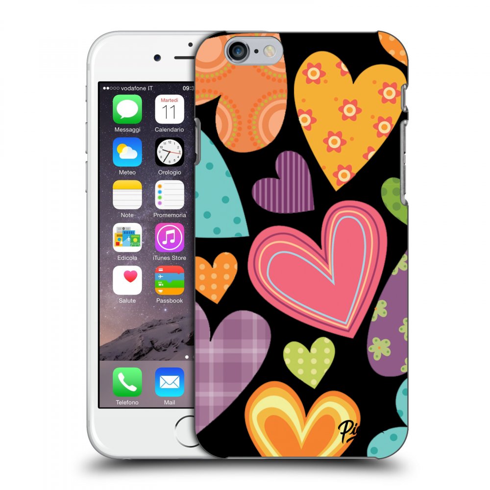 Picasee ULTIMATE CASE Apple iPhone 6/6S - készülékre - Colored heart