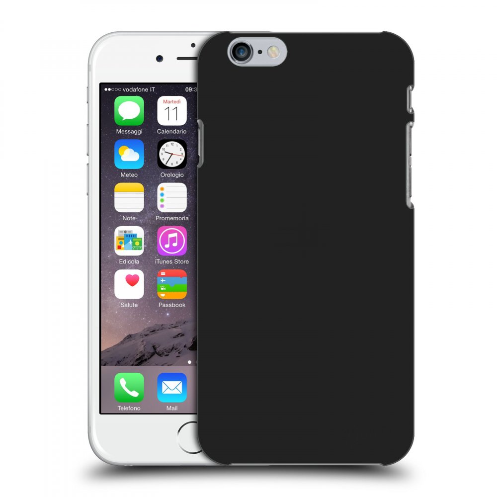 Picasee fekete szilikon tok az alábbi mobiltelefonokra Apple iPhone 6/6S - Clear