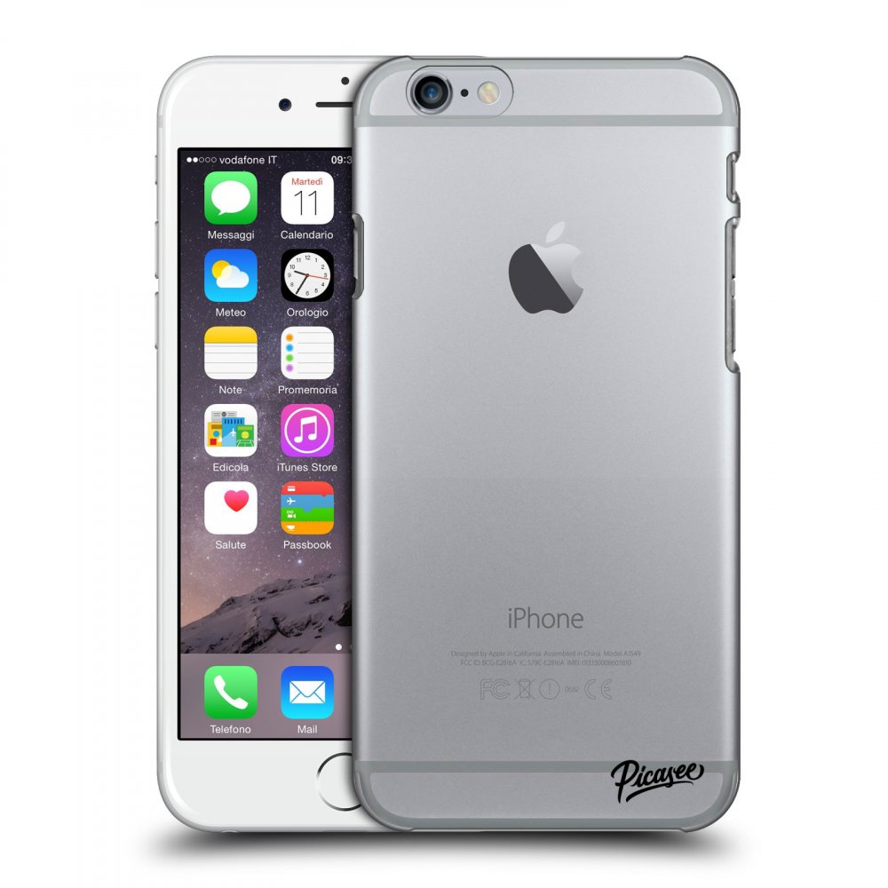 Picasee átlátszó szilikon tok az alábbi mobiltelefonokra Apple iPhone 6/6S - Clear