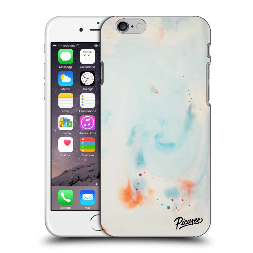 Picasee tejszínű szilikon tok az alábbi mobiltelefonokra Apple iPhone 6/6S - Splash