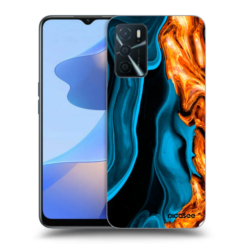 Picasee ULTIMATE CASE OPPO A16s - készülékre - Gold blue