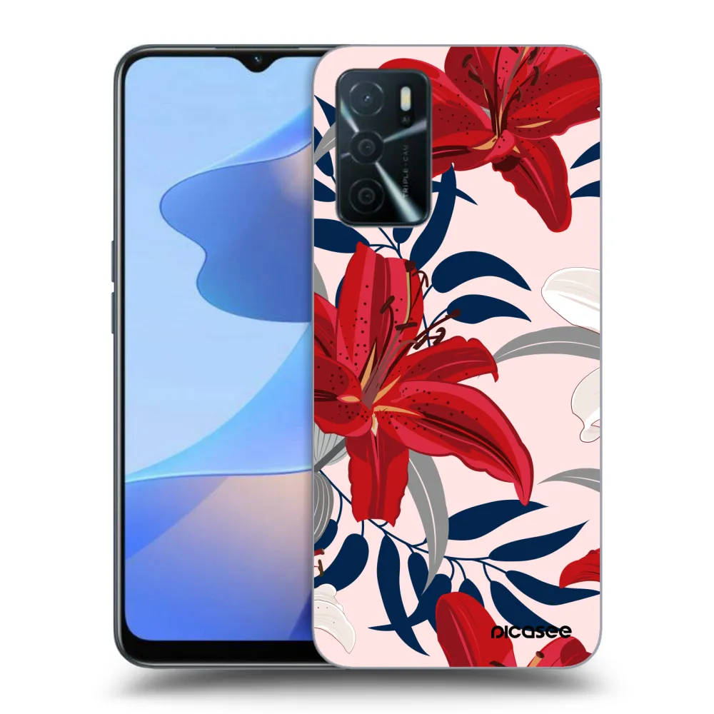 Picasee ULTIMATE CASE OPPO A16s - készülékre - Red Lily
