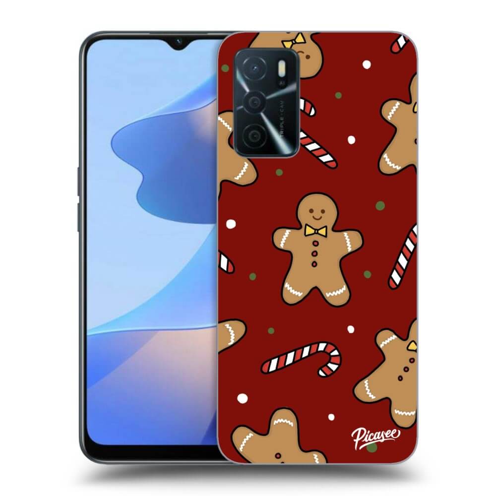Picasee fekete szilikon tok az alábbi mobiltelefonokra OPPO A16s - Gingerbread 2