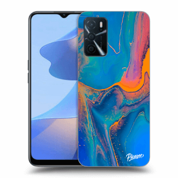 Szilikon tok erre a típusra OPPO A16s - Rainbow