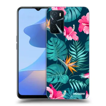 Szilikon tok erre a típusra OPPO A16s - Pink Monstera