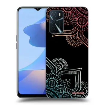 Szilikon tok erre a típusra OPPO A16s - Flowers pattern