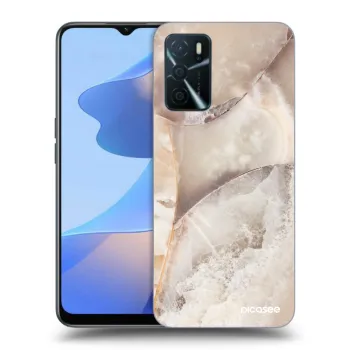 Szilikon tok erre a típusra OPPO A16s - Cream marble