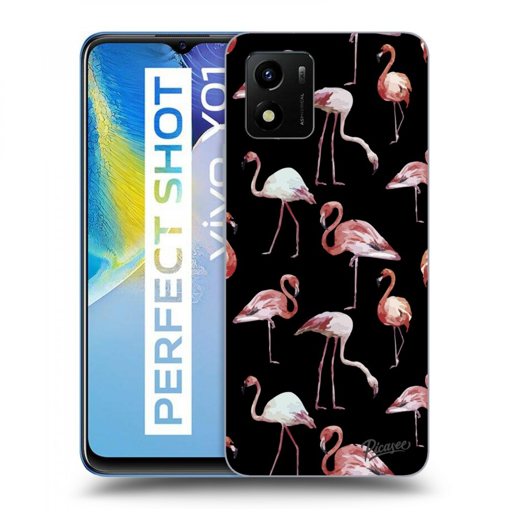 Picasee ULTIMATE CASE Vivo Y01 - készülékre - Flamingos