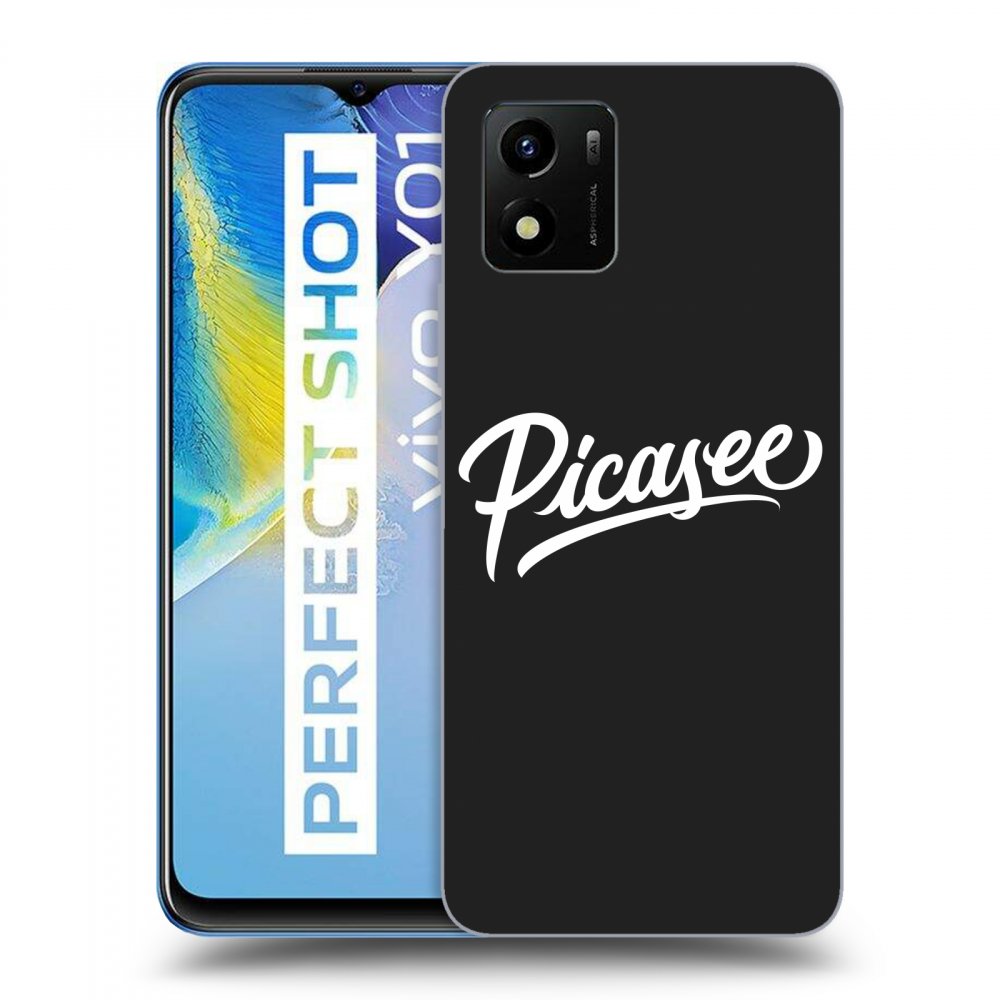Picasee fekete szilikon tok az alábbi mobiltelefonokra Vivo Y01 - Picasee - White