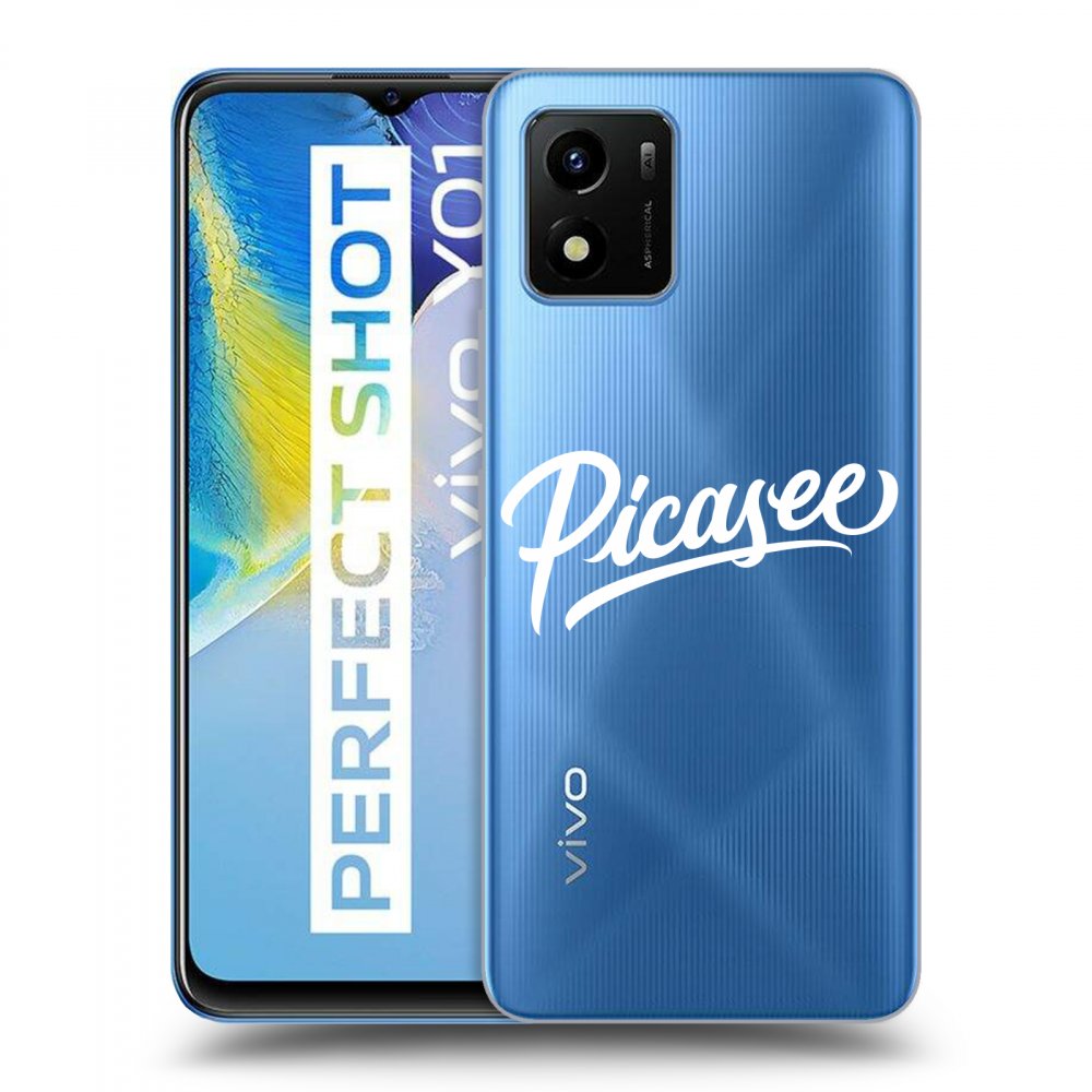 Picasee átlátszó szilikon tok az alábbi mobiltelefonokra Vivo Y01 - Picasee - White