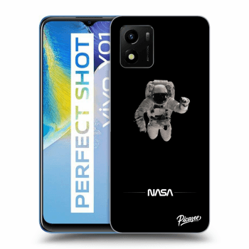 Picasee fekete szilikon tok az alábbi mobiltelefonokra Vivo Y01 - Astronaut Minimal