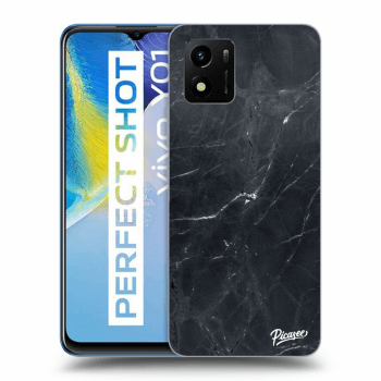 Picasee átlátszó szilikon tok az alábbi mobiltelefonokra Vivo Y01 - Black marble