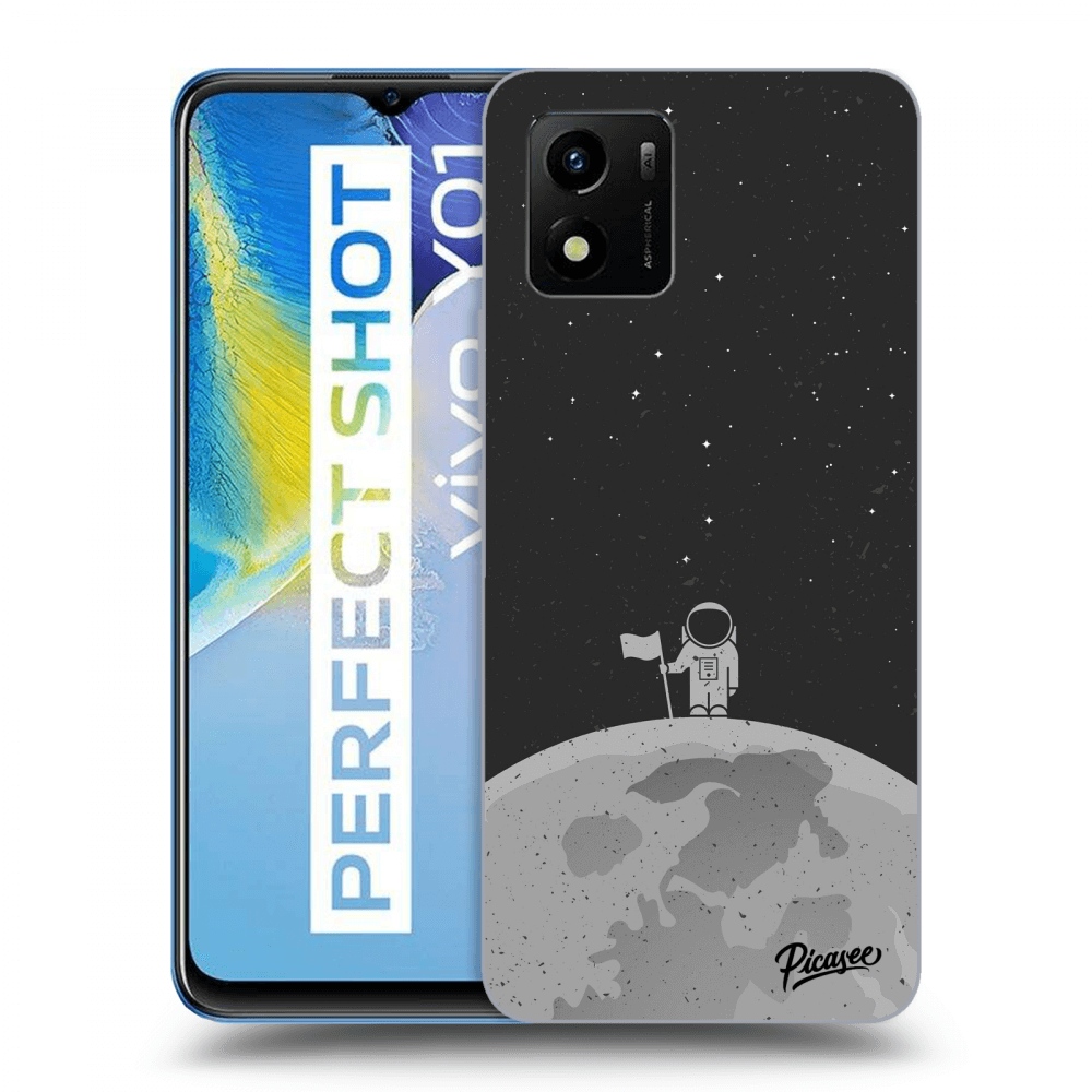 Picasee fekete szilikon tok az alábbi mobiltelefonokra Vivo Y01 - Astronaut